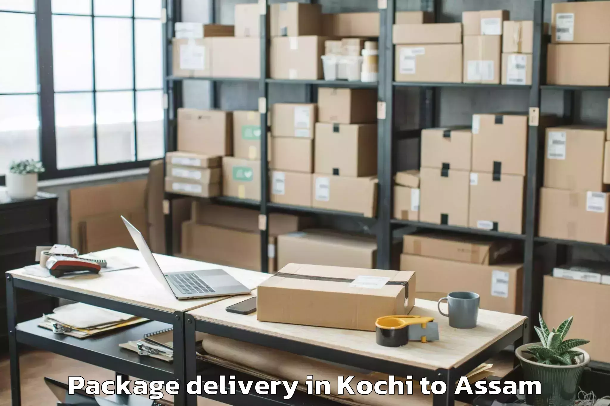 Reliable Kochi to Nazira Package Delivery